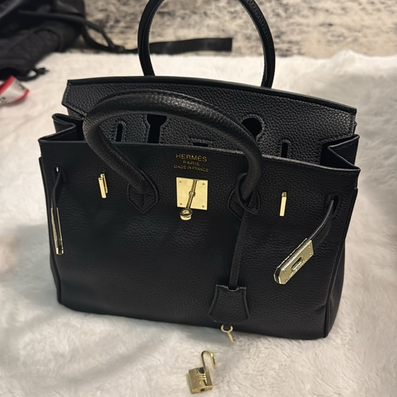 Black leather purse - Picture 3 of 10